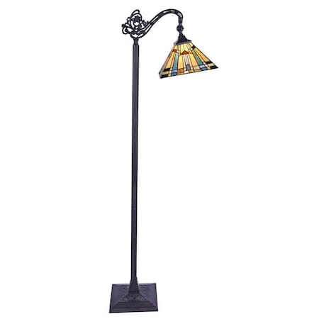 Chloe Lighting Chloe Lighting CH33293MS11-RF1 Kinsey Tiffany-Style 1 Light Reading Floor Lamp - 11 in. CH33293MS11-RF1